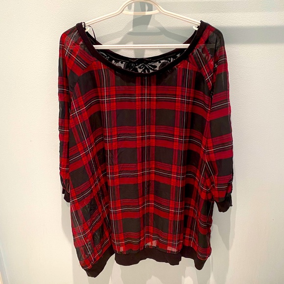 LOVE&LEGEND • 3/4 sleeve bomber oversized shirt ❤️🖤 - Picture 3 of 9